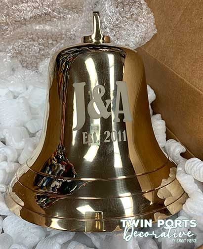 ship's bell sandblasted